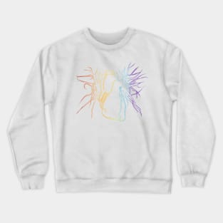 Rainbow Heart Crewneck Sweatshirt